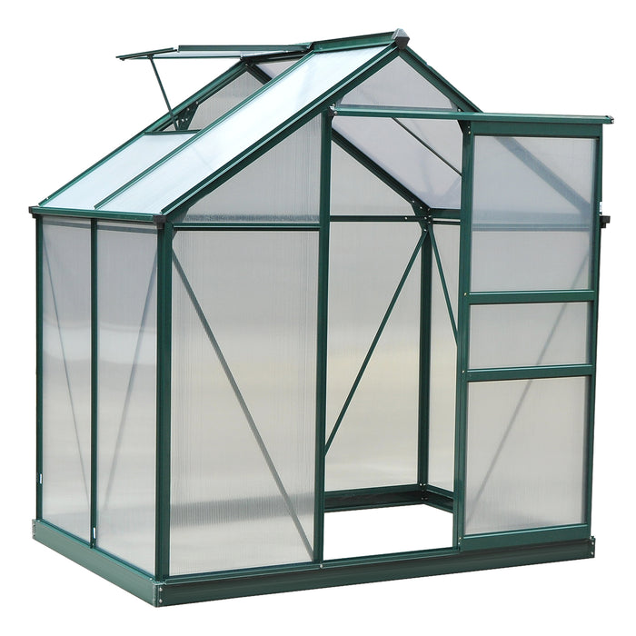 6’L x 4’W 7’H Portable Walk-In / Garden polycarbonate walk-in greenhouse