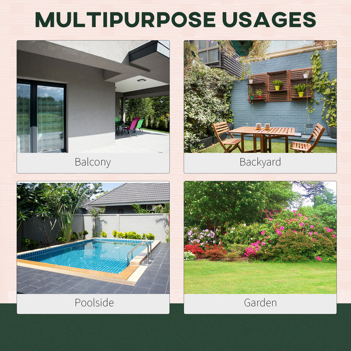 6-Piece Wooden Patio Sofa Sectional Set with Modular Design, Coffee Table, & 8 Pillows Included, Cream White